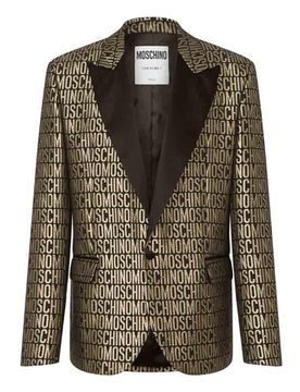 Moschino Giacca in lurex logata