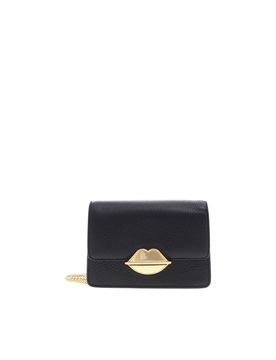 Borsa Polly in pelle nera