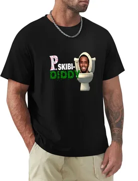 P Diddy Skibidi Toilet T-Shirt Big and Tall Solid Color T-Shirt - Aliexpress - FashionsVida