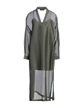 Midi-Kleid Damen Dunkelgrün 34,36 Damen - Fabiana Filippi - FashionsVida