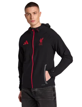Liverpool Herren Trainingsoberteile - Schwarz - Größe XL - Poly Woven Black XL - Adidas - FashionsVida