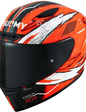 Casco Moto Integrale Racing TRACK-1 404 Opaco Arancio taglia XL