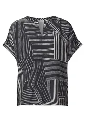 LTD QR printed mat-mix shirt w female