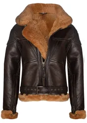Women's RAF Sheepskin Flying Jacket-Albany in Brown Size: 18 - Brown - Size: 18