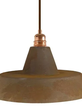 Cables Suspension Luminaire Textile Industrial Ceramics 1.2 M Rust / White One Size - Creative - FashionsVida