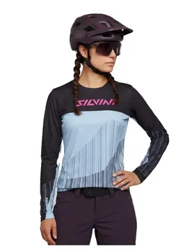 Maglia Da Enduro A Maniche Lunghe Wd2036 Ella Black / Sky
