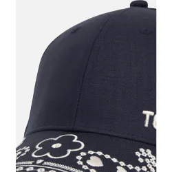 Gorra de mujer con bordado motifs paisley