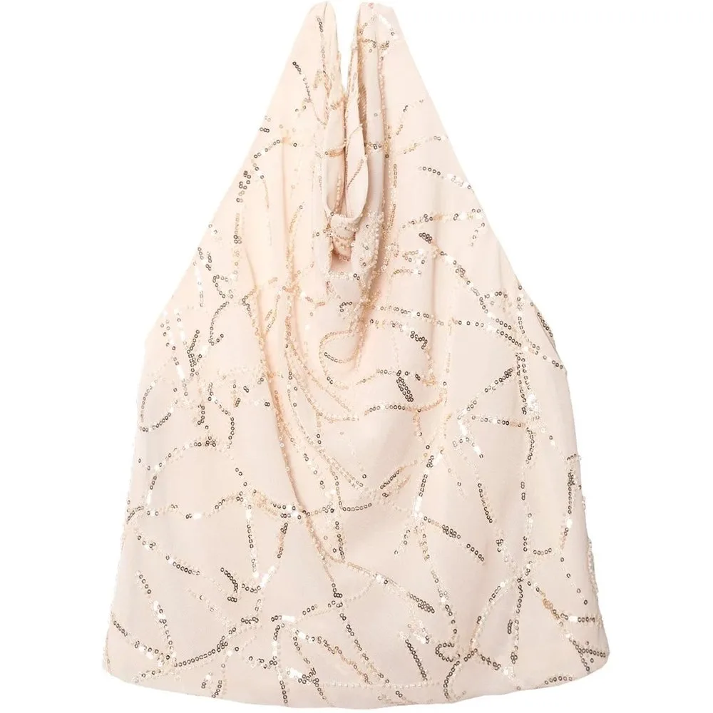Blusa de gasa bordada con lazada al cuello de mujer - The-Are - FashionsVida
