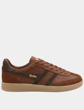 Leather Lace Up Trainers Brown Mix male - Gola - FashionsVida