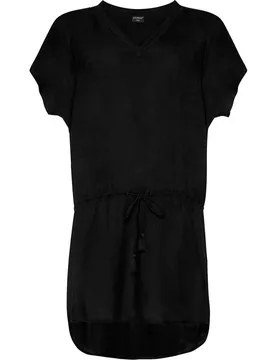 Robe Courte à Manches Courtes Cis True Black S