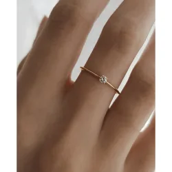 Anillo Single Très-Or de oro y diamantes