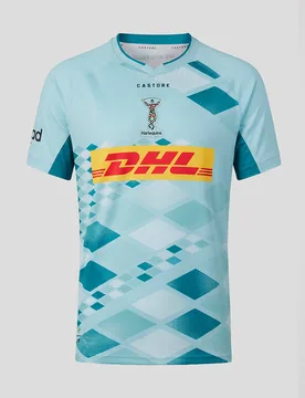 Harlequins Junior 2026/27 Away Replica Shirt Blue JM Unisex - Castore - FashionsVida