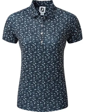 Polo Essential Floral Print, navy/weiss xs - FootJoy - FashionsVida