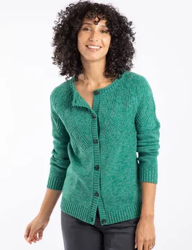 Women's Caballo Outfitter Cardigan Sweater in Green Size: 8 - Green - Size: 8 - Weird Fish - FashionsVida