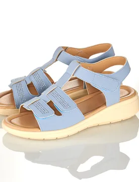 Bequem-Sandale "Angie" hellblau - 3Pagen - FashionsVida