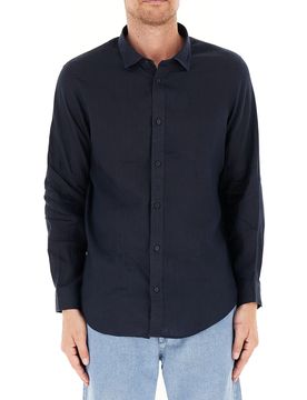 Camicia in lino BLU NOTTE L