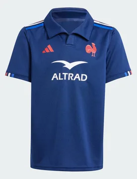 Maglia da rugby Home Junior France 7-8A Dark Blue - Adidas - FashionsVida