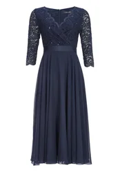 Cocktailkleid aus Material-Mix female