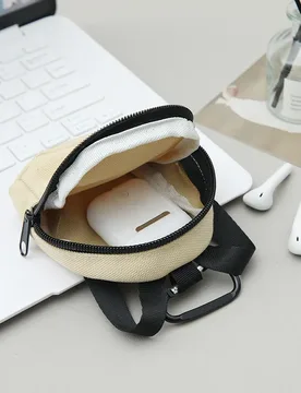 Mini Backpack Keychain Wristlet Pouch Small Change Coin Purse Cute Zipper Wallet For Women/Men Earphone Data Cable Cosmetics - Aliexpress - FashionsVida