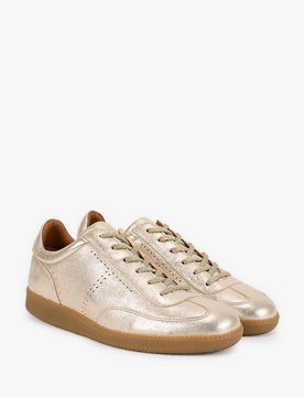Baskets basses en cuir