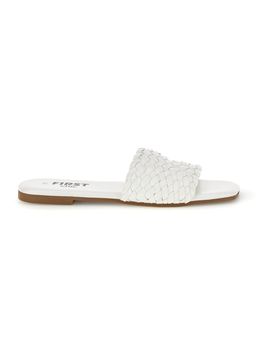 Ciabatte bianche con fascia intrecciata PRE5410 39