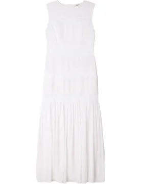 Vestido largo de crepé sin mangas - sandro - FashionsVida