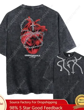 Anime Hunter X Hunter Washed New Arrival Mens Clothes Tee Shirt Homme Graphic T-Shirts Men Tshirt for Men Ropa Hombre 62955 - Aliexpress - FashionsVida