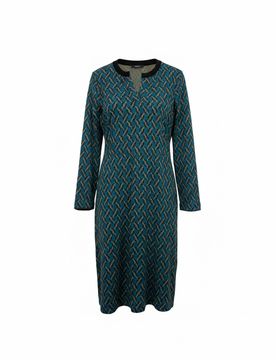 Vestiti casual donna - tanya abito m/l jacquard fibbie - ottanio