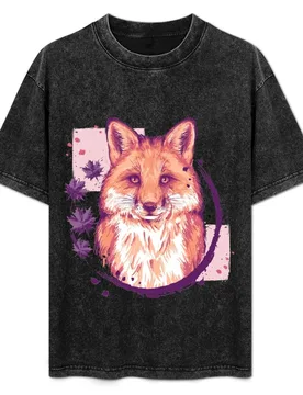 Fox Painting T-Shirt Casual Lightweight Short Sleeve Top - Aliexpress - FashionsVida