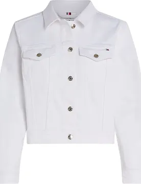 Veste En Jean Ww0ww44374 Slim Fit TH Optic White 36