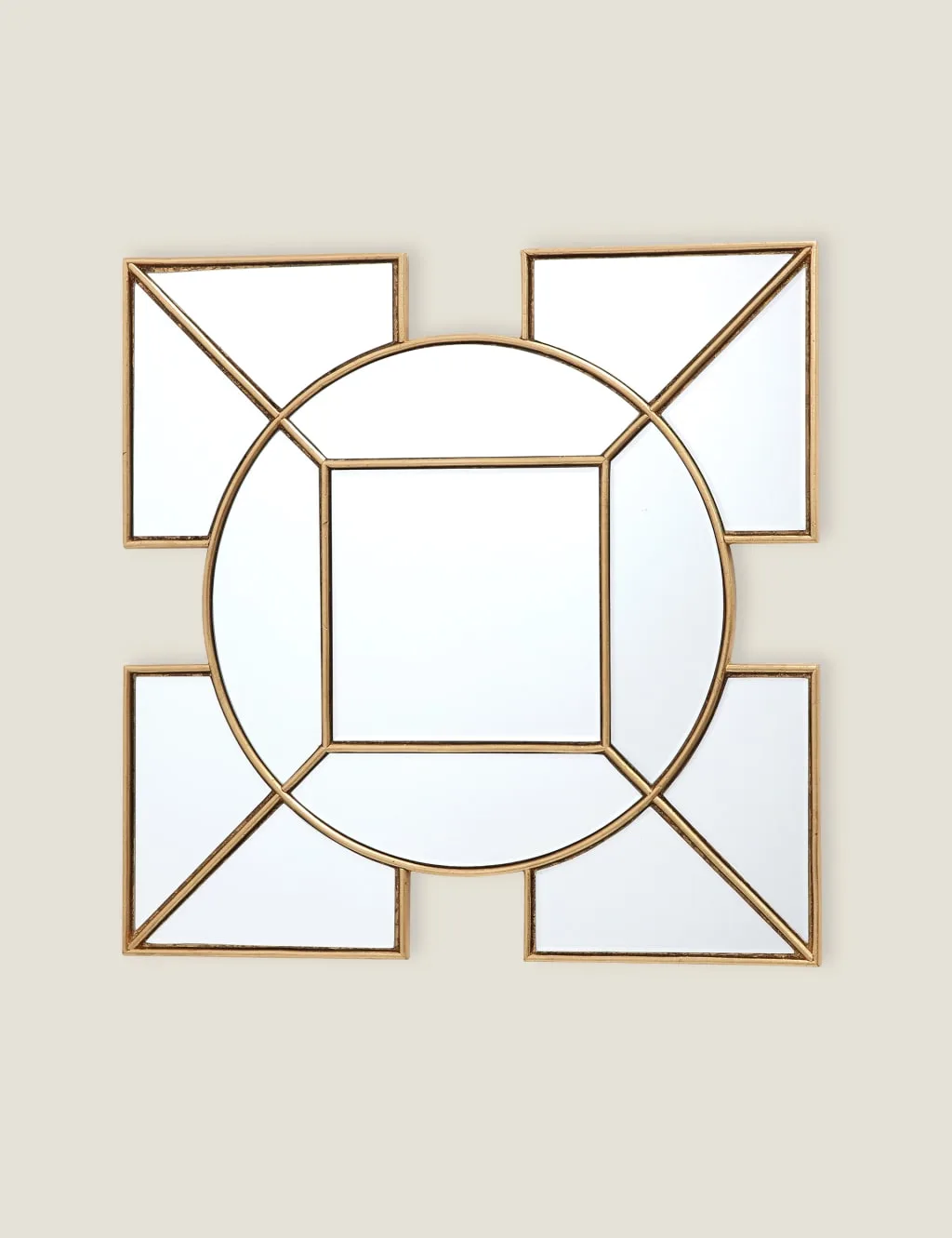 DAR Lyshia Wall Mirror Gold - DAR - FashionsVida