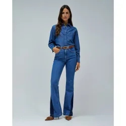 Vaqueros de mujer faith push in flare