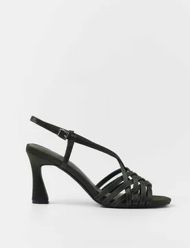 Sandalias de tiras de mujer entrelazadas con punta redondeada - Mim - FashionsVida