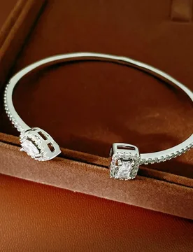 AAA Cubic Zirconia Adjustable Open Bangle Unisex Luxury Geometric INS Wedding Party Jewelry - Aliexpress - FashionsVida