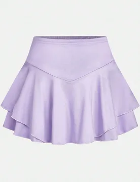 Falda mini de unicolor de moda casual para niñas preadolescentes - Shein - FashionsVida