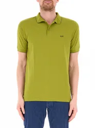 SUN68 Polo in cotone PISTACCHIO S