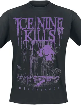 Gothic T-Shirt - Ice Nine Kills - Purple Night Church Tee - M bis XL - für Männer - Größe XL - schwarz - Männer - male - Blackcraft Cult - FashionsVida