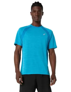 Road Short Sleeve T-shirt Aegean Blue XL Men - Asics - FashionsVida