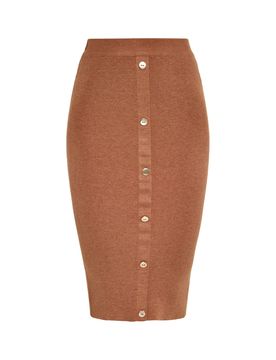 NAEMI Falda marrón / oro