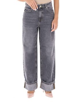 I BLUES Jeans wide leg GRIGIO 42