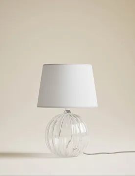 M&S Glass Table Lamp - M&S - FashionsVida