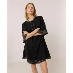 Indi & Cold - Vestido midi cuello redondo