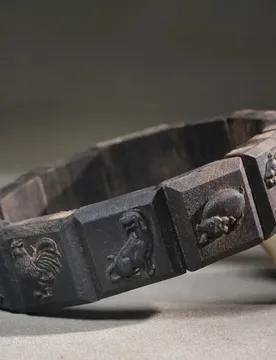 Carved Agarwood Chinese Zodiac Bracelet Wooden Ethnic Style Hand Jewelry Gifts - Aliexpress - FashionsVida