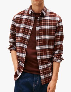 Chemise à carreaux en coton