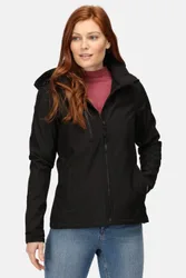 Venturer 3-layer Waterproof Hooded Softshell Jacket - Jet Black - Size: 10