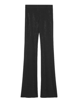 Pantaloni con cristalli ovunque