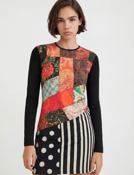 Robe t-shirt courte BLACK S female - Desigual - FashionsVida