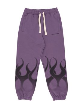 Pantalone Tuta Leggero Uomo Flames Pants Purple/black