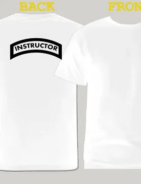 Krav Maga Instructor close combat Front & Back print white graphic t-shirt - Aliexpress - FashionsVida
