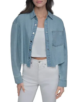 Chemise à Manches Longues Cropped Drop Shoulder Stratford S - DKNY - FashionsVida